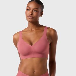 Evelyn & Bobbie Evelyn Bra 3XL Pink Seamless No Pads Wirefree Ultra-Lift Comfort